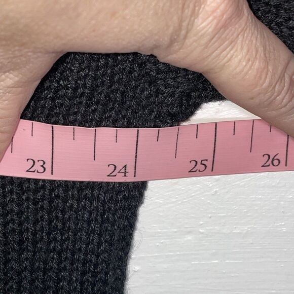 Vintage Bobbie Brooks Black Holiday Sweater XL Mittens Hats Embroidered Cardigan - Picture 8 of 9